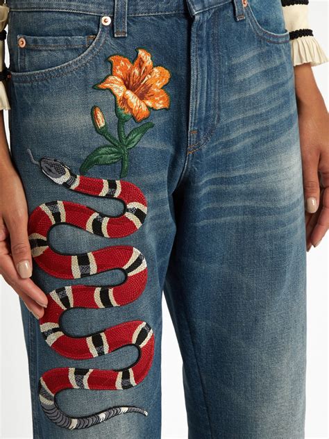 best gucci rep snake jeans|Gucci snake jeans reddit.